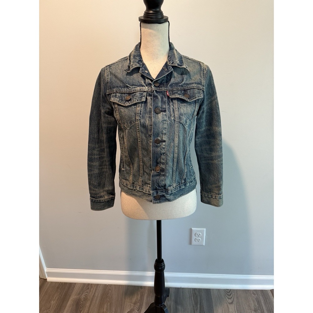 Levi's Vintage Boys 57511 Trucker Denim Jacket Large Age 12-14 1990's 90's